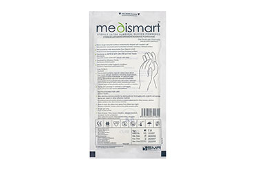Operační rukavice Medismart - latexové, zaprášené, vel. 7