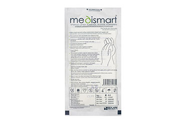 Operační rukavice Medismart - latexové, zaprášené, vel. 8